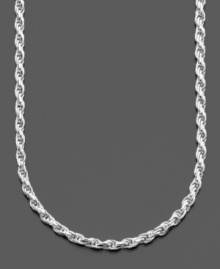 Diamond-cut sterling silver makes this versatile rope necklace by Giani Bernini the perfect finishing touch for every look. Approximate length: 20 inches. Diamond-cut sterling silver makes this versatile rope necklace by Giani Bernini the perfect finishing touch for every look. Approximate length: 20 inches.