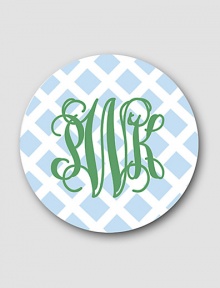 Transform your dinner table or buffet with a set of personalized, virtually break-proof plates. A colorful pattern fits into everyday and celebratory occasions alike. Set of 4 Each: 10 diam Melamine; dishwasher safe Made in USA FOR PERSONALIZATION Select a quantity, then scroll down and click on PERSONALIZE & ADD TO BAG to choose and preview your personalization options. Please allow 2 weeks for delivery. Transform your dinner table or buffet with a set of personalized, virtually break-proof plates. A colorful pattern fits into everyday and celebratory occasions alike. Set of 4 Each: 10 diam Melamine; dishwasher safe Made in USA FOR PERSONALIZATION Select a quantity, then scroll down and click on PERSONALIZE & ADD TO BAG to choose and preview your personalization options. Please allow 2 weeks for delivery.