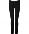 Effortlessly sexy and stylish, these skinny jeans are a must-have closet staple - Dark stretch denim has a hint of Spandex for a curve-hugging fit - Wear for work with flats, silk blouse and a blazer, or with a sequin tank and booties for a chic, downtown party