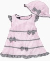 Cute, convenient and comfortable? Check, check and check! This sweet sundress from So La Vita comes with bloomers and a matching hat for a complete outfit that will get you out the door fast.