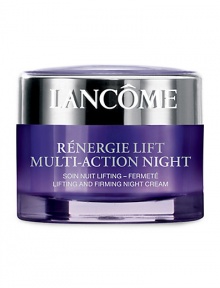 With time, alterations in the skin's structure can affect firmness causing the skin to lose its youthful quality. A visible improvement in skin tightening helps restore skin's youthful look. Rénergie Lift Multi-Action Night features Multi-Tension technology, designed to target skin layers. In 4 weeks, wrinkles appear reduced and skin looks smoother. Skin texture looks firmer, denser and replenished. With time, alterations in the skin's structure can affect firmness causing the skin to lose its youthful quality. A visible improvement in skin tightening helps restore skin's youthful look. Rénergie Lift Multi-Action Night features Multi-Tension technology, designed to target skin layers. In 4 weeks, wrinkles appear reduced and skin looks smoother. Skin texture looks firmer, denser and replenished.