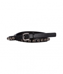 Pull together your look with an edge of rocker-chic attitude with Steffen Schrauts crystal embellished faux-leather belt - Polished buckle - Pair with edgy separates or layer over tailored sheaths Pull together your look with an edge of rocker-chic attitude with Steffen Schrauts crystal embellished faux-leather belt - Polished buckle - Pair with edgy separates or layer over tailored sheaths