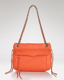 Carry this season's most in-demand color with this leather shoulder bag from Rebecca Minkoff. A day-right size gives this bag fabulous versatility, while the hue is so bright now. Carry this season's most in-demand color with this leather shoulder bag from Rebecca Minkoff. A day-right size gives this bag fabulous versatility, while the hue is so bright now.