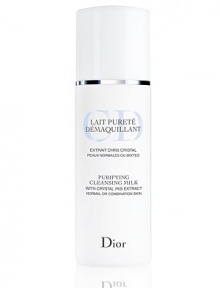 A silky cleansing milk that effectively removes makeup and impurities from the skin, while balancing and purifying normal and combination skin. 6.7 oz. A silky cleansing milk that effectively removes makeup and impurities from the skin, while balancing and purifying normal and combination skin. 6.7 oz.