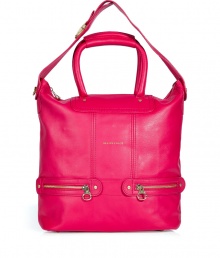 Perfect for work, school or chic weekends, See by Chlo?s bright leather handbag is a playfully-chic way to brighten up your outfit - Metallic embossed front logo detail, zippered front slit pockets, double top handles, belted thick hobo strap, inside zippered back wall pocket, 2 front wall slot pockets - Wear with casual jeans-and-tee ensembles, or as a bright compliment to printed sundresses Perfect for work, school or chic weekends, See by Chlo?s bright leather handbag is a playfully-chic way to brighten up your outfit - Metallic embossed front logo detail, zippered front slit pockets, double top handles, belted thick hobo strap, inside zippered back wall pocket, 2 front wall slot pockets - Wear with casual jeans-and-tee ensembles, or as a bright compliment to printed sundresses