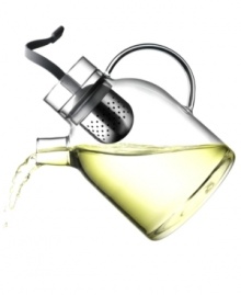 Ancient tradition, modern design. With a cool jug shape in clear glass, the Norm teapot from Menu facilitates a perfectly brewed cup every time. A stainless tea egg is placed inside then raised by pulling its silicone string. Ancient tradition, modern design. With a cool jug shape in clear glass, the Norm teapot from Menu facilitates a perfectly brewed cup every time. A stainless tea egg is placed inside then raised by pulling its silicone string.