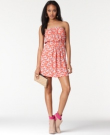 In a whimsical bird print, this Rachel Rachel Roy pleated dress is perfect for a sweet almost-spring look!