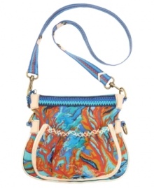 Get ready for your next weekend adventure with this easy-going crossbody by The Sak. Offered in a variety of 60's inspired prints, this travel-ready style will have you feeling the love. Get ready for your next weekend adventure with this easy-going crossbody by The Sak. Offered in a variety of 60's inspired prints, this travel-ready style will have you feeling the love.