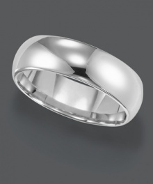 Smooth style for the sophisticated man. Triton men's ring features a polished dome band (7 mm) crafted in white tungsten carbide. Features a comfort fit and scratch-resistant surface. Sizes 8-15. Smooth style for the sophisticated man. Triton men's ring features a polished dome band (7 mm) crafted in white tungsten carbide. Features a comfort fit and scratch-resistant surface. Sizes 8-15.