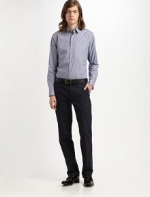 A striped look that works all day, every day with trousers and jeans alike in smooth stretch cotton. Buttonfront 97% cotton/3% elastane Dry clean Imported A striped look that works all day, every day with trousers and jeans alike in smooth stretch cotton. Buttonfront 97% cotton/3% elastane Dry clean Imported