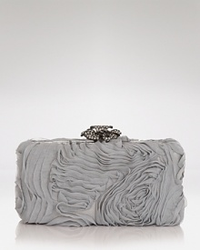 Like a piece of cocktail jewelry, this Sondra Roberts clutch instantly dresses up your evening looks. This artful design flaunts a boxy shape, cast in glossy satin and chiffon. Like a piece of cocktail jewelry, this Sondra Roberts clutch instantly dresses up your evening looks. This artful design flaunts a boxy shape, cast in glossy satin and chiffon.