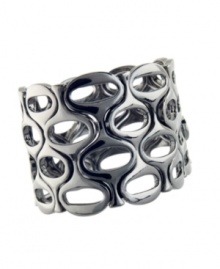 Style&co.'s casted bracelet is a versatile piece designed to complement a variety of styles in your wardrobe, while the stretch design makes it easy and comfortable to wear. Crafted in hematite tone mixed metal. Approximate diameter: 2 inches.