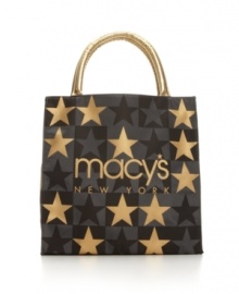 Earn a gold star for style with this star-studded Macy's New York tote on your arm. Earn a gold star for style with this star-studded Macy's New York tote on your arm.