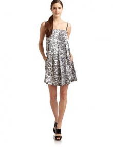 THE LOOKAbstract animal print on a fine silk chiffon overlayShoulder strapsFront wrap panelDual seam pocketsBack zipper with hook-and-eye closureTHE FITAbout 38 from shoulder to hemTHE MATERIALSilkLogo printed liningCARE & ORIGINDry cleanMade in ItalyModel shown is 5'11 (180cm) wearing US size 4. THE LOOKAbstract animal print on a fine silk chiffon overlayShoulder strapsFront wrap panelDual seam pocketsBack zipper with hook-and-eye closureTHE FITAbout 38 from shoulder to hemTHE MATERIALSilkLogo printed liningCARE & ORIGINDry cleanMade in ItalyModel shown is 5'11 (180cm) wearing US size 4.
