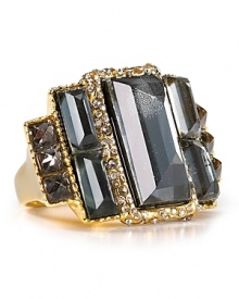 A bit vintage glamor, a bit statement piece, this Alexis Bittar ring styles your look sculptural. A bit vintage glamor, a bit statement piece, this Alexis Bittar ring styles your look sculptural.