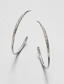 From the Miss Havisham Bel Air Collection. Sparkling Swarovski crystals embellish this modern take of a classic design. Swarovski crystalsRhodium-platingLength, about 2Post backImported