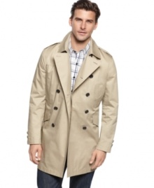 Get in the trenches. This jacket from Tasso Elba channels a sophisticated old-school cool. Get in the trenches. This jacket from Tasso Elba channels a sophisticated old-school cool.