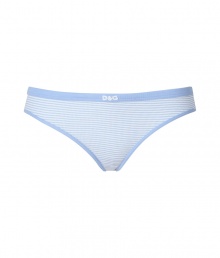 Feel comfortable and stylish in these classic striped panties from D&G Dolce & Gabbana - Waistband with logo, all-over stripe print, slim cut - Perfect under any outfit Feel comfortable and stylish in these classic striped panties from D&G Dolce & Gabbana - Waistband with logo, all-over stripe print, slim cut - Perfect under any outfit