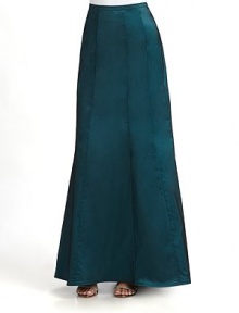 THE LOOKNarrow waistbandSeamed waist Flares at the hem Back zipper with hook-and-eyeTHE FITAbout 43 longTHE MATERIAL49% polyester/44% nylon/7% spandexFully linedCARE & ORIGINDry clean Imported THE LOOKNarrow waistbandSeamed waist Flares at the hem Back zipper with hook-and-eyeTHE FITAbout 43 longTHE MATERIAL49% polyester/44% nylon/7% spandexFully linedCARE & ORIGINDry clean Imported