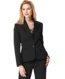 This well-tailored, versatile jacket is a work essential, from Tahari by ASL's collection of suiting separates. This well-tailored, versatile jacket is a work essential, from Tahari by ASL's collection of suiting separates.