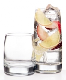 Seek refreshment in this environmentally friendly glassware set. A sloping profile widens to meet the thick base of each stylish drinking glass, made with up to 30% recycled materials. From The Cellar's collection of drinking glasses. Seek refreshment in this environmentally friendly glassware set. A sloping profile widens to meet the thick base of each stylish drinking glass, made with up to 30% recycled materials. From The Cellar's collection of drinking glasses.