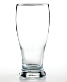Share four golden pilsners among friends with this classic glassware set. A thick, sturdy bottom keeps each pint steady when it's set on your bar. This set from The Cellar Basic collection brings out the best in basic style. Holds 16 oz Share four golden pilsners among friends with this classic glassware set. A thick, sturdy bottom keeps each pint steady when it's set on your bar. This set from The Cellar Basic collection brings out the best in basic style. Holds 16 oz