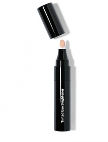 Bobbi's Tinted Eye Brightener, now in a portable pen, so there's no need to pack a separate brush. With just a quick twist and a click, you can apply this lightweight concealer to instantly brighten under-eye circles and refresh your makeup. 