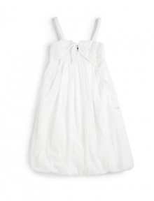 THE LOOKSquare necklinePullover styleHeart bodice with tie and keyhole detailPleated empire waistRhinestone SR logoTHE MATERIALCottonCARE & ORIGINMachine washImported THE LOOKSquare necklinePullover styleHeart bodice with tie and keyhole detailPleated empire waistRhinestone SR logoTHE MATERIALCottonCARE & ORIGINMachine washImported