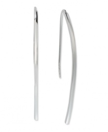 Dramatic drops. Touch of Silver's polished earrings come in silver-plated brass with a sterling silver ear finding for sensitive ears. Approximate drop: 2 inches. Dramatic drops. Touch of Silver's polished earrings come in silver-plated brass with a sterling silver ear finding for sensitive ears. Approximate drop: 2 inches.