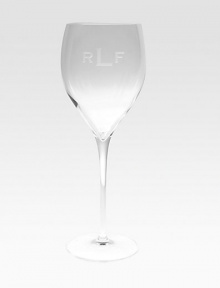 This set of four tulip glasses is engraved for a personal touch. Set of 4Clear glass9.25 highDishwasher safeMade in ItalyFOR PERSONALIZATIONSelect a quantity, then scroll down and click on PERSONALIZE & ADD TO BAG to choose and preview your personalization options. Please allow 2 weeks for delivery. This set of four tulip glasses is engraved for a personal touch. Set of 4Clear glass9.25 highDishwasher safeMade in ItalyFOR PERSONALIZATIONSelect a quantity, then scroll down and click on PERSONALIZE & ADD TO BAG to choose and preview your personalization options. Please allow 2 weeks for delivery.