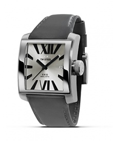 With a classic sunray dial and luxe leather strap, TW Steel's CEO Goliath watch exudes timeless style. With a classic sunray dial and luxe leather strap, TW Steel's CEO Goliath watch exudes timeless style.