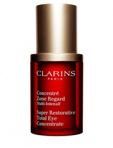 It's time to envision younger-looking skin. This advanced cream was formulated for all skin types to target puffiness, dark circles and crow's feet around the eyes. Clarins sheds new light on age-defying eye care with a treatment powered by Pueraria Lobata: the forever young plant proven to target aging where you see it first, giving eyes a luminous lift in just three weeks. .53 oz. It's time to envision younger-looking skin. This advanced cream was formulated for all skin types to target puffiness, dark circles and crow's feet around the eyes. Clarins sheds new light on age-defying eye care with a treatment powered by Pueraria Lobata: the forever young plant proven to target aging where you see it first, giving eyes a luminous lift in just three weeks. .53 oz.