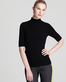 This Milly mock turtleneck sweater adds charm to your look with pointelle detail and and a ribbon bow-embellished zipper pull at the back. Perfect for the office or after-hours, it's the perfect piece to update your trans-seasonal wardrobe. This Milly mock turtleneck sweater adds charm to your look with pointelle detail and and a ribbon bow-embellished zipper pull at the back. Perfect for the office or after-hours, it's the perfect piece to update your trans-seasonal wardrobe.
