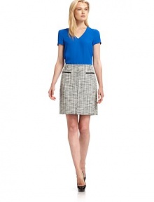 THE LOOKV-neckDarts at bustShort sleevesBack keyhole detailHi-lo hemTHE FITAbout 27 from shoulder to longest pointTHE MATERIAL58% viscose/42% acetateCARE & ORIGINDry cleanImportedModel shown is 5'10 (177cm) wearing US size 4. THE LOOKV-neckDarts at bustShort sleevesBack keyhole detailHi-lo hemTHE FITAbout 27 from shoulder to longest pointTHE MATERIAL58% viscose/42% acetateCARE & ORIGINDry cleanImportedModel shown is 5'10 (177cm) wearing US size 4.