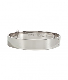 Add instant tough-meets-chic sizzle to your look with this luxe solid choker from New York Jewelry designer Eddie Borgo - Thick banded silver-plated choker with inside logo detail and latch closure - Pair with a figure-hugging cocktail sheath or an elevated jeans-and-tee ensemble Add instant tough-meets-chic sizzle to your look with this luxe solid choker from New York Jewelry designer Eddie Borgo - Thick banded silver-plated choker with inside logo detail and latch closure - Pair with a figure-hugging cocktail sheath or an elevated jeans-and-tee ensemble