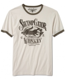 One for the weekend. Hit your casual stride in this cool graphic tee from Lucky Brand Jeans.