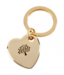 Add instant luxe to the everyday with this chic keychain from It luxury label Mulberry - Gold-tone heart keychain with logo detail - Perfect for daily use of a thoughtful gift Add instant luxe to the everyday with this chic keychain from It luxury label Mulberry - Gold-tone heart keychain with logo detail - Perfect for daily use of a thoughtful gift