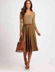 A smooth operator, this design features a sophisticated scoopneck, body-hugging fit and layer-able charm. ScoopneckLong sleevesPull-on styleAbout 23 from shoulder to hem95% silk/5% nylonDry cleanImported Model shown is 5'9½ (176cm) wearing US size Small. A smooth operator, this design features a sophisticated scoopneck, body-hugging fit and layer-able charm. ScoopneckLong sleevesPull-on styleAbout 23 from shoulder to hem95% silk/5% nylonDry cleanImported Model shown is 5'9½ (176cm) wearing US size Small.