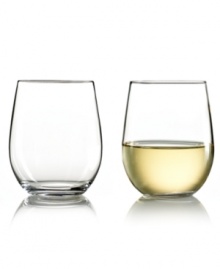 Designed expressly for Chardonnay wines, these Riedel O glasses feature a stemless, easy-to-hold shape that's perfect for parties and casual gatherings. A terrific engagement or housewarming gift, this set is crafted in dishwasher-safe crystal. Designed expressly for Chardonnay wines, these Riedel O glasses feature a stemless, easy-to-hold shape that's perfect for parties and casual gatherings. A terrific engagement or housewarming gift, this set is crafted in dishwasher-safe crystal.