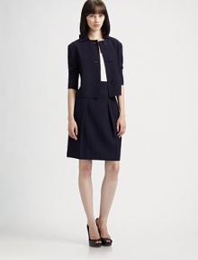 Impeccably tailored wool, accented by soft, flattering pleats.Self waistbandFront pleatsConcealed back zipFully linedAbout 22½ from natural waistWoolDry cleanImportedModel shown is 5'9 (175cm) wearing US size 4. Impeccably tailored wool, accented by soft, flattering pleats.Self waistbandFront pleatsConcealed back zipFully linedAbout 22½ from natural waistWoolDry cleanImportedModel shown is 5'9 (175cm) wearing US size 4.