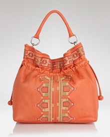 Lend looks a bold, bohemian vibe with this slouchy hobo from Isabella Fiore. Boasting a vivid hue and slouchy leather, it's a free spirited companion. Lend looks a bold, bohemian vibe with this slouchy hobo from Isabella Fiore. Boasting a vivid hue and slouchy leather, it's a free spirited companion.