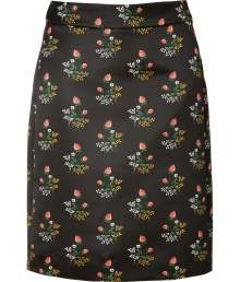 Modern-vintage looks get a finish of immaculate tailoring in Derek Lams ultra feminine floral print skirt - Hidden back zip, form-fitting - Pair with the matching top and sleek ankle boots Modern-vintage looks get a finish of immaculate tailoring in Derek Lams ultra feminine floral print skirt - Hidden back zip, form-fitting - Pair with the matching top and sleek ankle boots