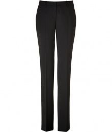 Your workweek style just got more chic with these straight leg pants from Hugo - Flat front, belt loops, off-seam pockets, single back welt pocket, straight leg with crease detail - Slim fit - Style with a fitted blouse, a blazer, and classic pumps Your workweek style just got more chic with these straight leg pants from Hugo - Flat front, belt loops, off-seam pockets, single back welt pocket, straight leg with crease detail - Slim fit - Style with a fitted blouse, a blazer, and classic pumps