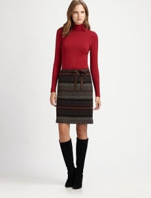 A stretch-wool skirt offering irresistible texture and classic darts for an impeccable fit.Self-tie beltWaist dartsAbout 22 longVirgin wool/nylonDry cleanImported Model shown is 5'11 (180cm) wearing US size 4. A stretch-wool skirt offering irresistible texture and classic darts for an impeccable fit.Self-tie beltWaist dartsAbout 22 longVirgin wool/nylonDry cleanImported Model shown is 5'11 (180cm) wearing US size 4.