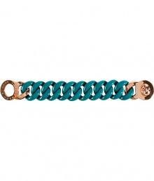 Trend-favorite chunky-chain jewelry gets a pop of sweet color in Marc by Marc Jacobs bright teal turnlock detailed bracelet - Turnlock closure - Pair with daytime dresses and just as bright accessoires Trend-favorite chunky-chain jewelry gets a pop of sweet color in Marc by Marc Jacobs bright teal turnlock detailed bracelet - Turnlock closure - Pair with daytime dresses and just as bright accessoires