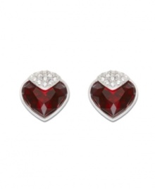 Set the tone in deep red hues -- the color of passion. Swarovski's elegant Oceanic Light Siam Pierced Earrings sparkle with bezel-set, chestnut-cut light Siam crystals and clear Swarovski crystal pavé. Crafted in silver tone mixed metal. Approximate diameter: 5/8 inch. Set the tone in deep red hues -- the color of passion. Swarovski's elegant Oceanic Light Siam Pierced Earrings sparkle with bezel-set, chestnut-cut light Siam crystals and clear Swarovski crystal pavé. Crafted in silver tone mixed metal. Approximate diameter: 5/8 inch.