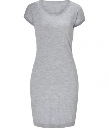 Detailed in super soft cashmere with a sleek look, Iris von Arnims short sleeve dress is a chic choice for streamlining workweek looks - Scoop neckline, short sleeves, fine ribbed trim, pull-over style - Form-fitting - Wear with a tailored blazer and leather boots Detailed in super soft cashmere with a sleek look, Iris von Arnims short sleeve dress is a chic choice for streamlining workweek looks - Scoop neckline, short sleeves, fine ribbed trim, pull-over style - Form-fitting - Wear with a tailored blazer and leather boots