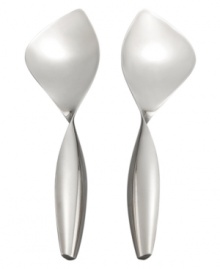 Serve greens with a twist. Designer Sean O'Hara's Kyoto salad servers combine simply striking Japanese style with smart functionality for easy tossing and scooping. The signature alloy from Nambe serveware promises lasting silver shine. Serve greens with a twist. Designer Sean O'Hara's Kyoto salad servers combine simply striking Japanese style with smart functionality for easy tossing and scooping. The signature alloy from Nambe serveware promises lasting silver shine.