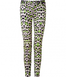 Work a wild edge into your everyday attire with Just Cavallis eye-catching leopard print skinnies - Four-pocket style, zip fly, button closure, belt loops - Slim, straight leg - Wear with a silk button-down and favorite ballerinas Work a wild edge into your everyday attire with Just Cavallis eye-catching leopard print skinnies - Four-pocket style, zip fly, button closure, belt loops - Slim, straight leg - Wear with a silk button-down and favorite ballerinas