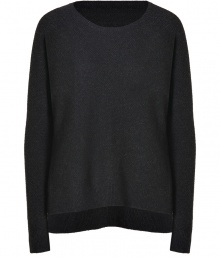 Cozy and contemporary, Vinces side-button pullover is a cool way to give your knitwear collection an understated modern edge - Wide neckline, long sleeves, dropped shoulders, ribbed trim, allover textural knit, concealed buttoned slit sides, longer back - Easy fit - Wear with tissue tees and favorite skinnies for a Downtown-cool look Cozy and contemporary, Vinces side-button pullover is a cool way to give your knitwear collection an understated modern edge - Wide neckline, long sleeves, dropped shoulders, ribbed trim, allover textural knit, concealed buttoned slit sides, longer back - Easy fit - Wear with tissue tees and favorite skinnies for a Downtown-cool look